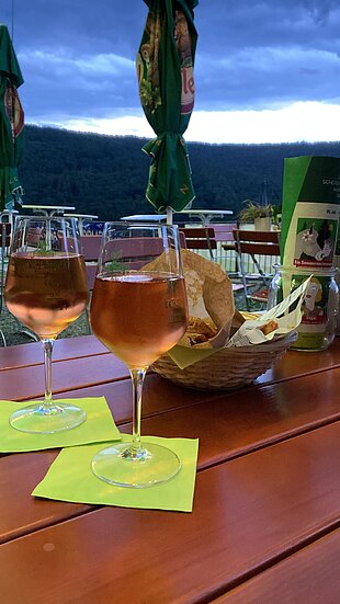 Abendstimmung im Biergarten