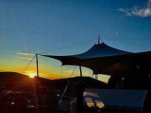 Abendstimmung im Biergarten